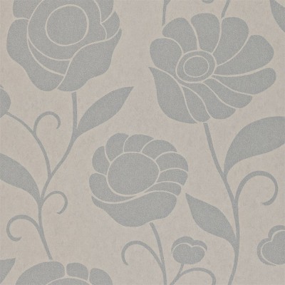 Фото Обои с рисунком - Цветы - стиль Современный - Светло-коричневые - Купить в Интернет-магазине