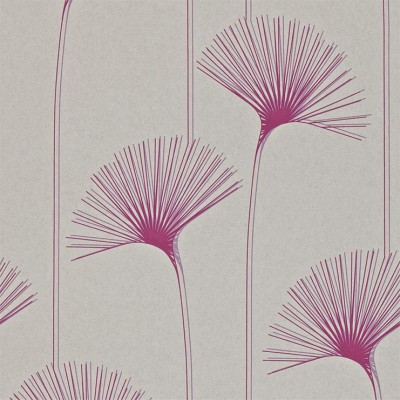 Фото Обои с рисунком - Растение - стиль Современный - Серые - Купить в Интернет-магазине