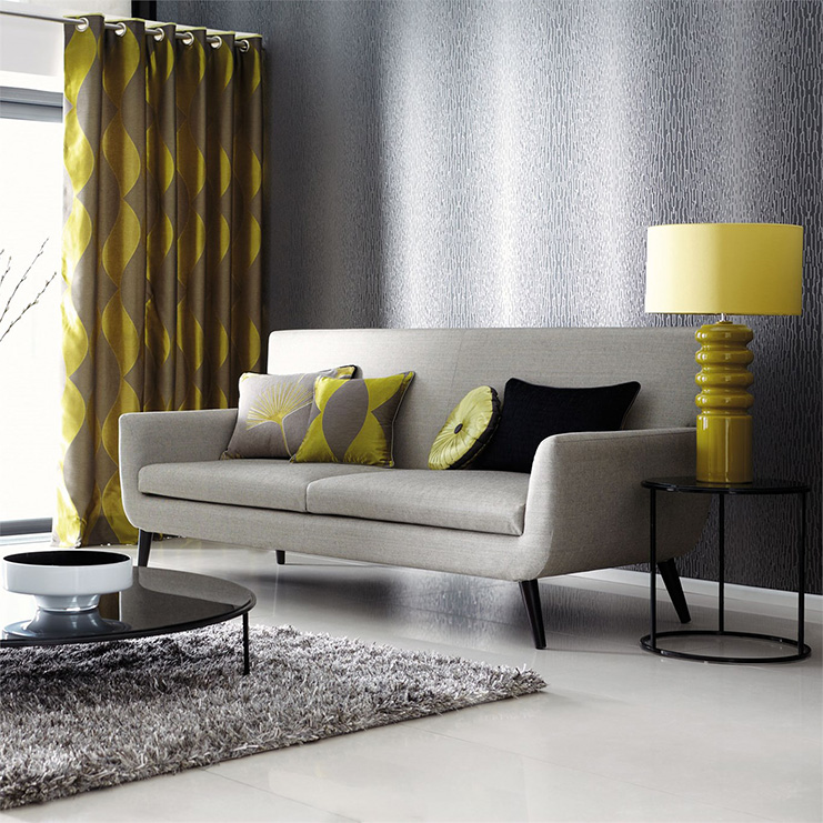 Фото Обои с рисунком - Орнамент - стиль Современный - Серые - Купить в Интернет-магазине