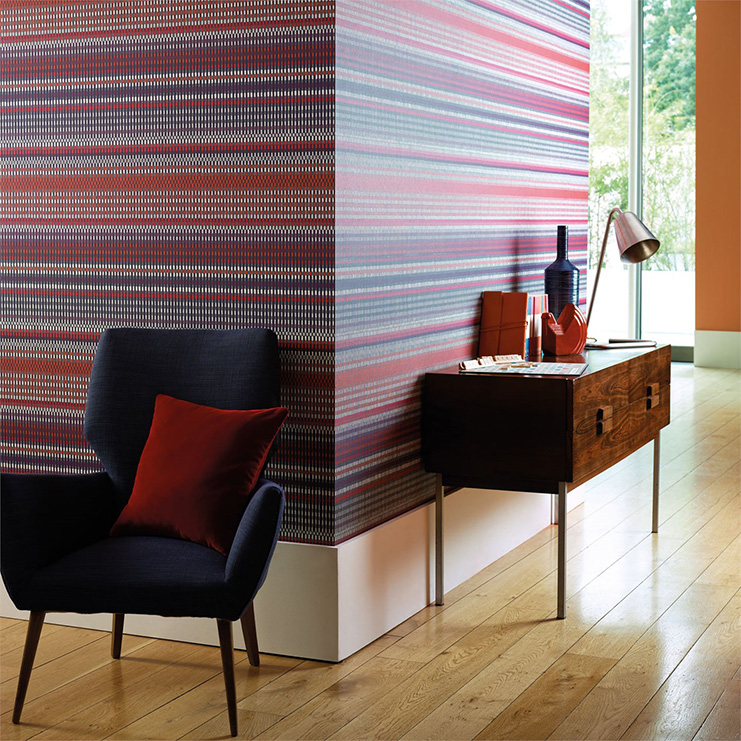 Фото Обои с рисунком - Орнамент - стиль Современный - Красные - Купить в Интернет-магазине