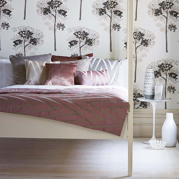 Фото Обои с рисунком - Растение - стиль Современный - Белые - Купить в Интернет-магазине