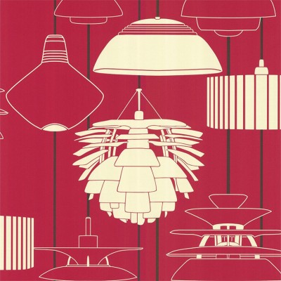 Фото Обои с рисунком - Крупный декор - стиль Современный - Малиновые - Купить в Интернет-магазине