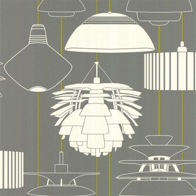 Фото Обои с рисунком - Крупный декор - стиль Современный - Серые - Купить в Интернет-магазине