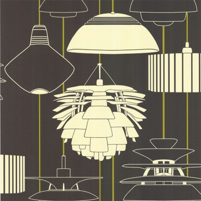 Фото Обои с рисунком - Крупный декор - стиль Современный - Черные - Купить в Интернет-магазине