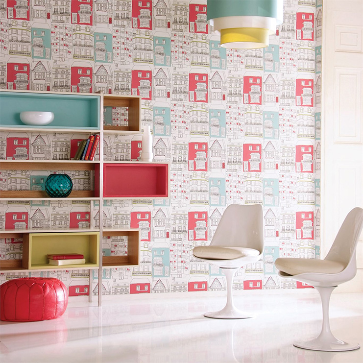 Фото Обои с рисунком - Крупный декор - стиль Современный - Белые - Купить в Интернет-магазине