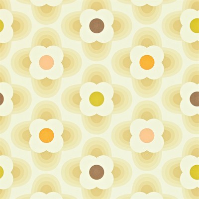 Фото Обои с рисунком - Орнамент - стиль Современный - Оранжевые - Купить в Интернет-магазине