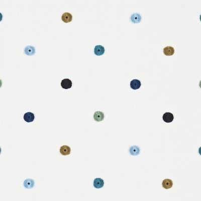 Фото Ткань портьерная с рисунком - Мелкий принт - стиль Английский - Белый - Купить в Интернет-магазине