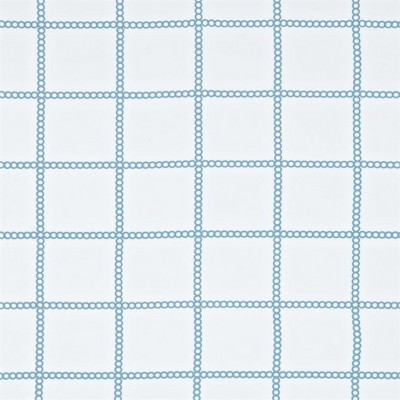 Фото Ткань портьерная с рисунком - Клетка - стиль Современный - Белая - Купить в Интернет-магазине