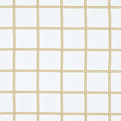 Фото Ткань портьерная с рисунком - Клетка - стиль Современный - Белая - Купить в Интернет-магазине