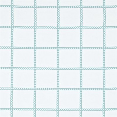 Фото Ткань портьерная с рисунком - Клетка - стиль Современный - Белая - Купить в Интернет-магазине