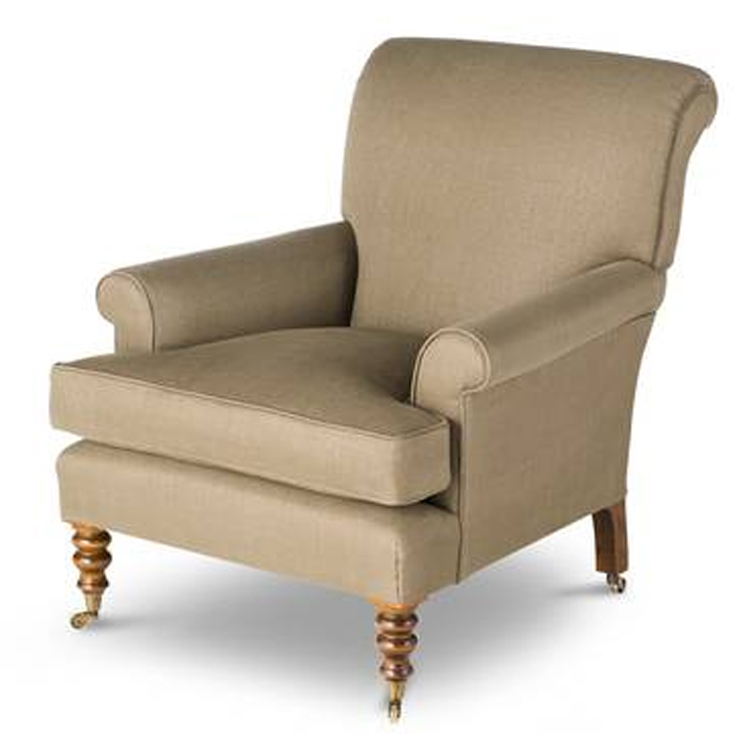 Фото Кресло обитое - стиль Викторианский - Для гостиной - удобное кресло производства США - Beaumont & Fletcher - Francie