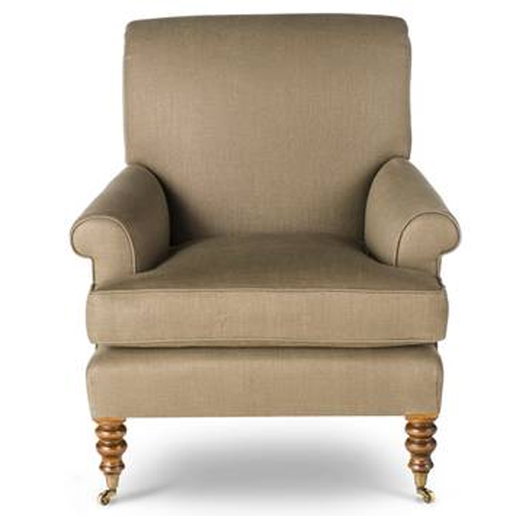 Фото Кресло обитое - стиль Викторианский - Для гостиной - удобное кресло производства США - Beaumont & Fletcher - Francie