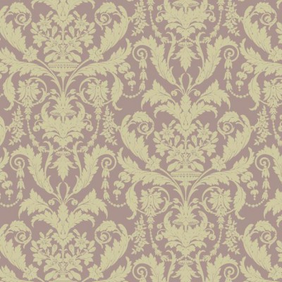 Фото Ткань портьерная с рисунком - Дамаск - стиль Английский - Фиолетовый - Купить в Интернет-магазине