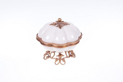 Фото Шкатулкa декоративная - стиль Классический - Керамическая - В наличии - Купить в Интернет-магазине