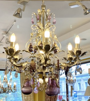 Фото Люстра - стиль Европейская классика - Стеклянная - В наличии - Купить в Интернет-магазине
