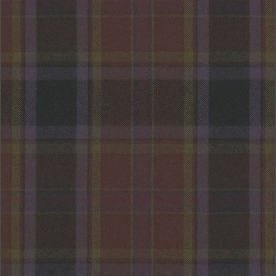 Фото Ткань портьерная с рисунком - Клетка - стиль Американский - Красная - Купить в Интернет-магазине