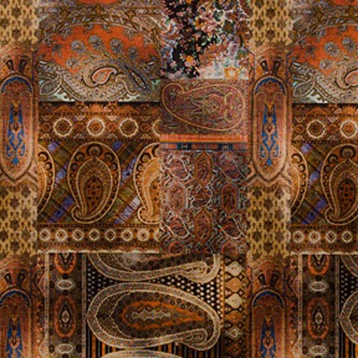 Фото Ткань портьерная с рисунком - Пейсли - стиль Английский - Купить в Интернет-магазине