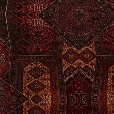 Фото Ткань портьерная с рисунком - Орнамент - стиль Английский - Коричневый - Купить в Интернет-магазине