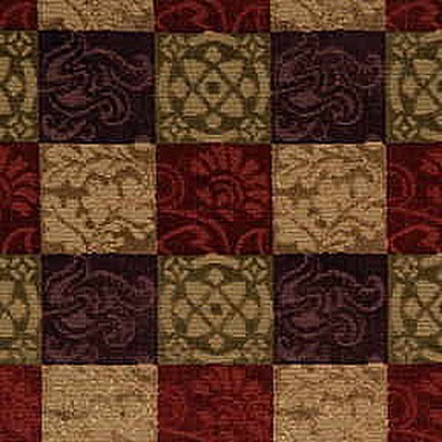 Фото Ткань портьерная с рисунком - Клетка - стиль Английский - Коричневая - Купить в Интернет-магазине