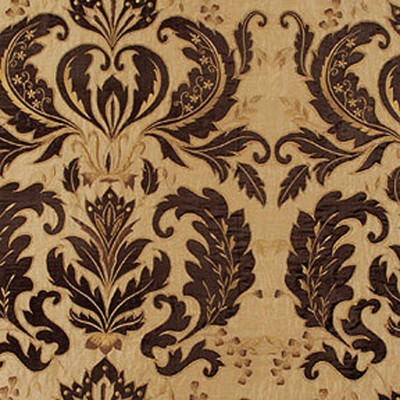Фото Ткань портьерная с рисунком - Дамаск - стиль Английский - Желтый - Купить в Интернет-магазине