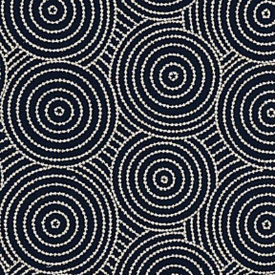 Фото Ткань портьерная с рисунком - Абстракция - стиль Английский - Синяя - Купить в Интернет-магазине