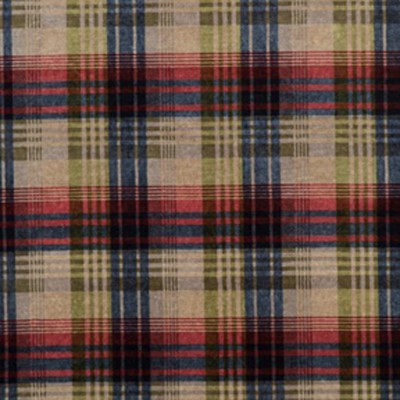 Фото Ткань портьерная с рисунком - Клетка - стиль Английский - Синяя - Купить в Интернет-магазине