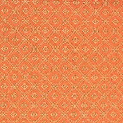 Фото Ткань портьерная с рисунком - Мелкий принт - стиль Английский - Оранжевый - Купить в Интернет-магазине