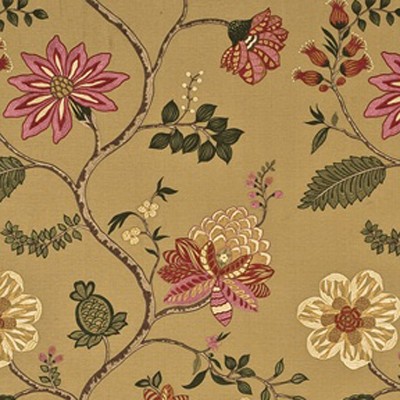 Фото Ткань портьерная с рисунком - Цветы - стиль Английский - Купить в Интернет-магазине