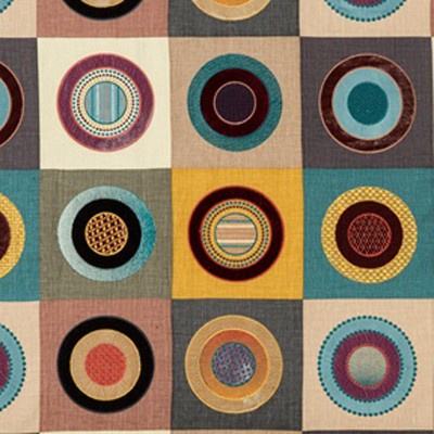 Фото Ткань портьерная с рисунком - Абстракция - стиль Английский - Желтая - Купить в Интернет-магазине