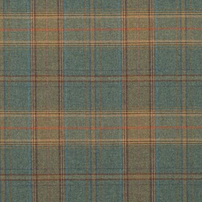 Фото Ткань портьерная с рисунком - Клетка - стиль Английский - Бирюзовая - Купить в Интернет-магазине