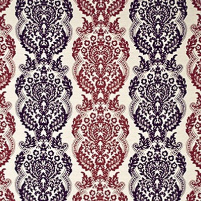 Фото Ткань портьерная с рисунком - Дамаск - стиль Английский - Белый - Купить в Интернет-магазине