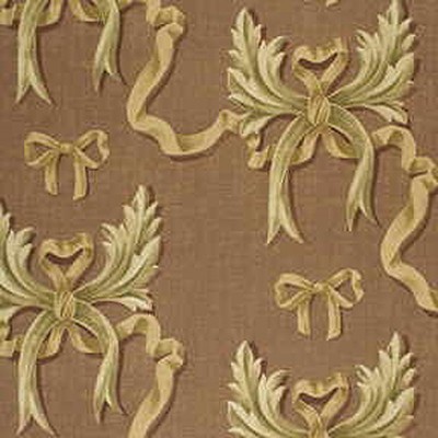 Фото Ткань портьерная с рисунком - Завиток - стиль Английский - Коричневый - Купить в Интернет-магазине