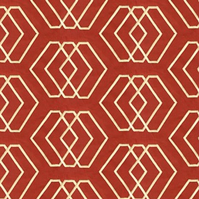 Фото Ткань портьерная с рисунком - Орнамент - стиль Английский - Красный - Купить в Интернет-магазине