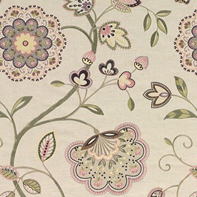 Фото Ткань портьерная с рисунком - Цветы - стиль Английский - Купить в Интернет-магазине