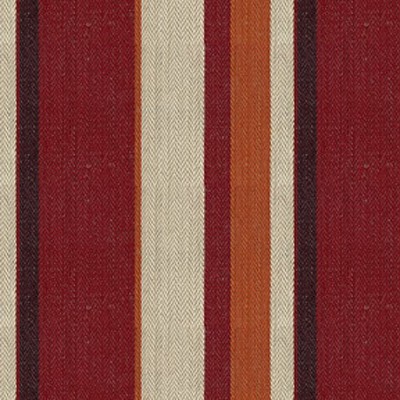 Фото Ткань портьерная с рисунком - Полоски - стиль Английский - Красные - Купить в Интернет-магазине
