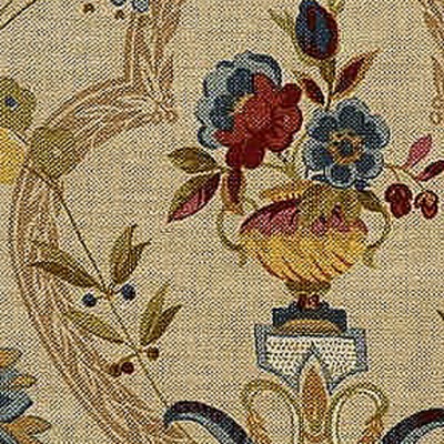 Фото Ткань портьерная с рисунком - Цветы - стиль Английский - Купить в Интернет-магазине