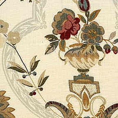 Фото Ткань портьерная с рисунком - Цветы - стиль Английский - Купить в Интернет-магазине