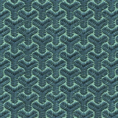 Фото Ткань портьерная с рисунком - Орнамент - стиль Английский - Бирюзовый - Купить в Интернет-магазине