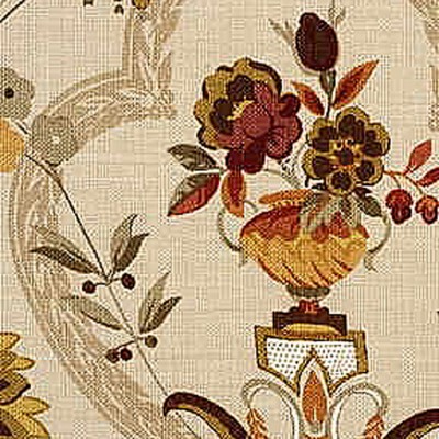 Фото Ткань портьерная с рисунком - Цветы - стиль Английский - Купить в Интернет-магазине