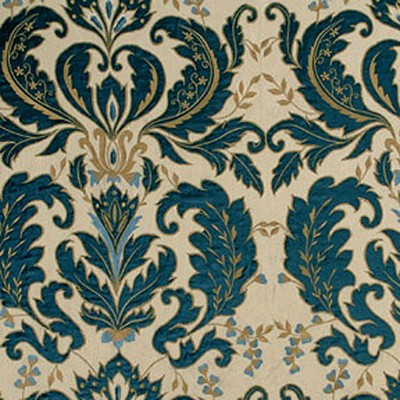 Фото Ткань портьерная с рисунком - Дамаск - стиль Английский - Светло-коричневый - Купить в Интернет-магазине
