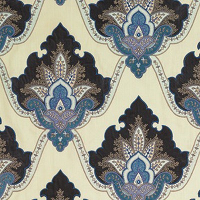 Фото Ткань портьерная с рисунком - Орнамент - стиль Английский - Кремовый - Купить в Интернет-магазине