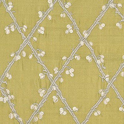 Фото Ткань портьерная с рисунком - Орнамент - стиль Английский - Зеленый - Купить в Интернет-магазине