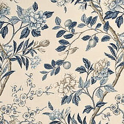 Фото Ткань портьерная с рисунком - Цветы - стиль Английский - Купить в Интернет-магазине