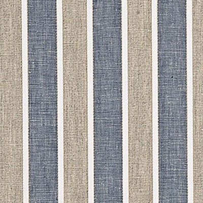 Фото Ткань портьерная с рисунком - Полоски - стиль Английский - Синие - Купить в Интернет-магазине