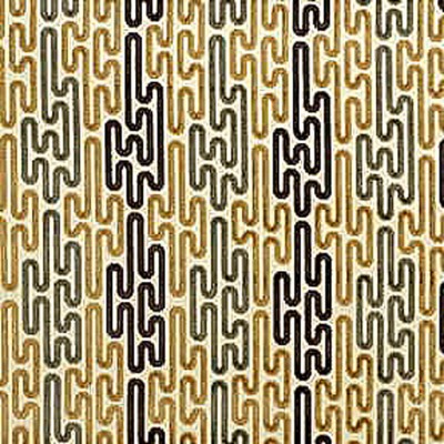 Фото Ткань портьерная с рисунком - Орнамент - стиль Английский - Желтый - Купить в Интернет-магазине