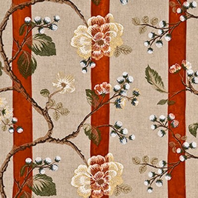 Фото Ткань портьерная с рисунком - Цветы - стиль Английский - Купить в Интернет-магазине