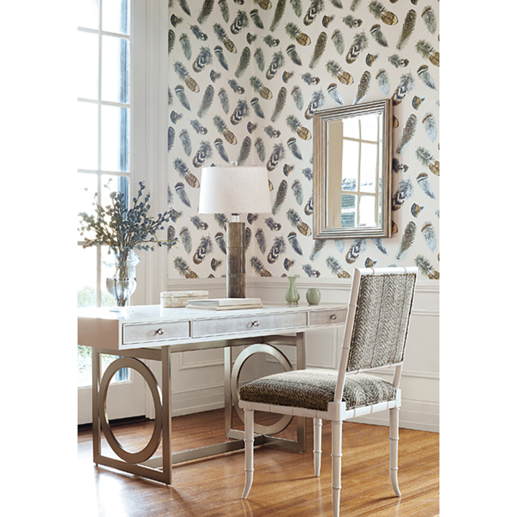 Фото Обои с рисунком - Крупный декор - стиль Американский - Белые - Купить в Интернет-магазине