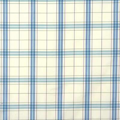 Фото Ткань портьерная с рисунком - Клетка - стиль Английский - Белая - Купить в Интернет-магазине