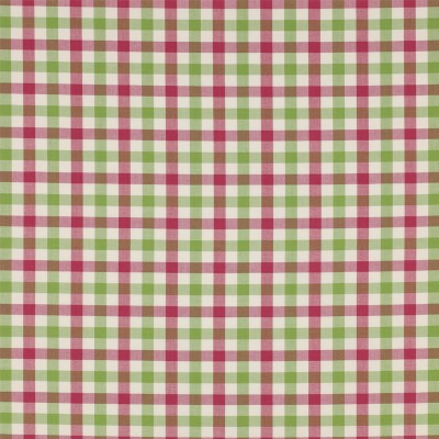 Фото Ткань портьерная с рисунком - Клетка - стиль Английский - Розовая - Купить в Интернет-магазине