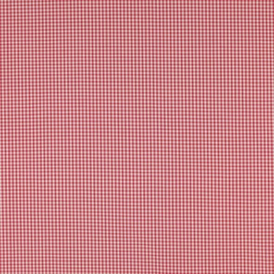 Фото Ткань портьерная с рисунком - Клетка - стиль Английский - Красная - Купить в Интернет-магазине